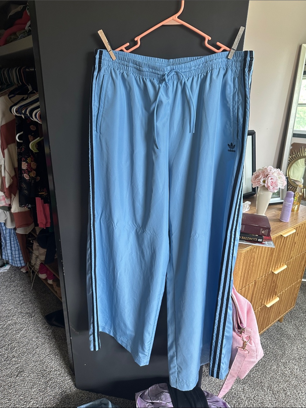 Adidas adicolor Firebird Wide Leg Track Pants XL